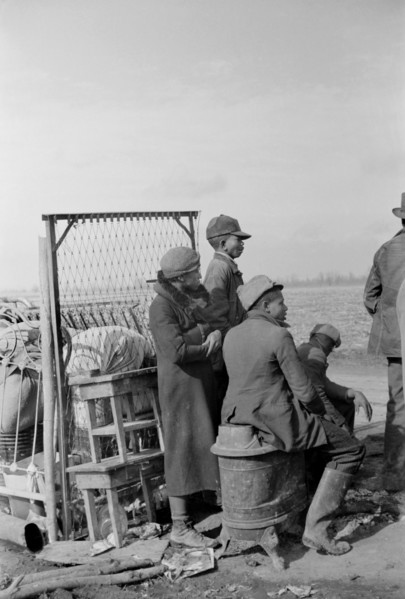 Evicted Sharecroppers Along Highway 60, New Madrid County, Missouri, USA, Arthur Rothstein for Farm Security Administration, January 1939