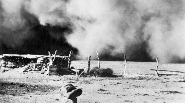 Dust Storm, Baca County, Colorado, USA, J.H. Ward, Farm Security Administration, April 14, 1935