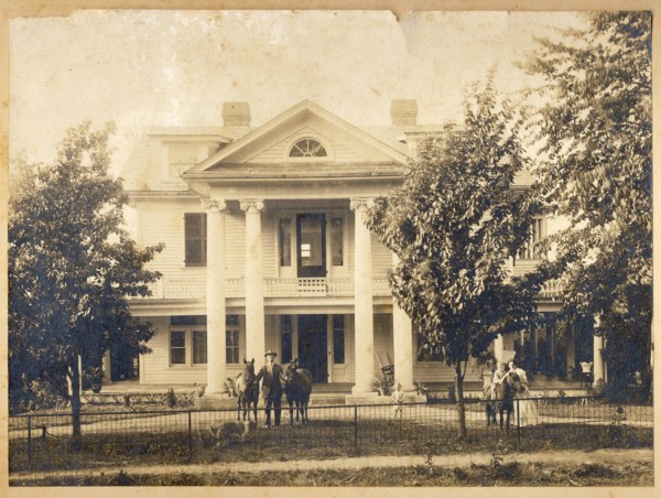 Family with Horses in Front of Home, Greensboro, North Carolina, USA, circa 1900
