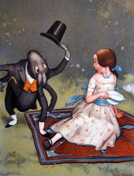 Little Miss Muffet, Illustration by Peter Newell, 1901