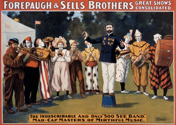 Forepaugh and Sells Brothers Poster, The Indescribable and Only Soo See Band, circa 1900