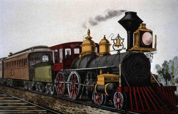 Steam Locomotive Train, Currier & Ives