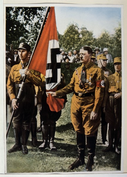 Adolf Hitler in SA Uniform, Wearing the Iron Cross, First Class, which he was Awarded in World War I, 1923