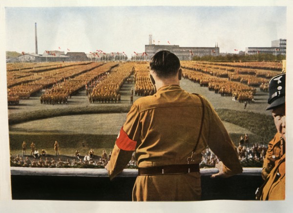 Adolf Hitler Addressing Rally of SA Troops, Dortmund, Germany, 1933