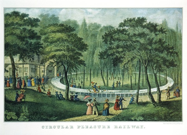 Circular Pleasure Railway, Currier & Ives, Lithograph