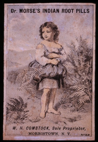 Young Girl Portrait, Dr. Morse's Indian Root Pills, Trade Card