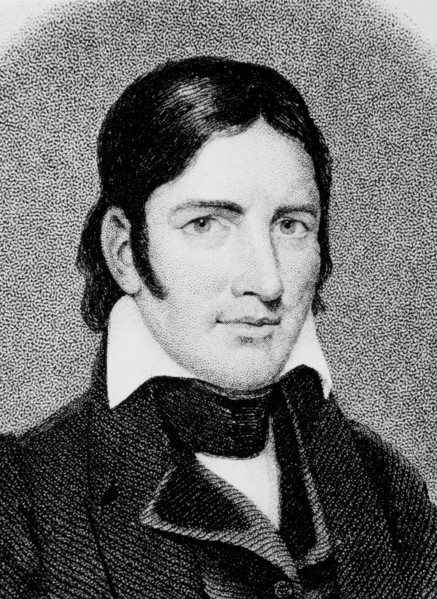 Davey Crockett (1786-1836) American Frontiersman and Congressman, Died at the Alamo, Portrait