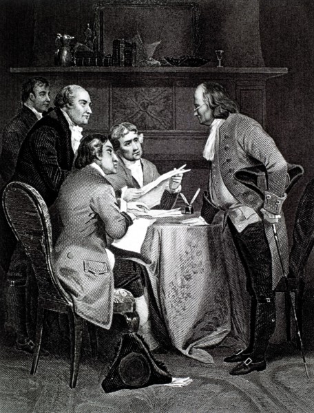 Drafting The Declaration of Independence, 1776