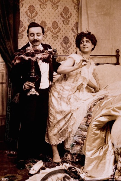 Couple Preparing for Bed, circa 1928