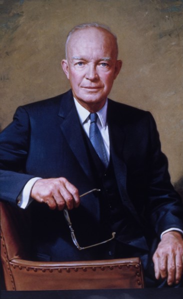 Dwight David Eisenhower (1890-1969), 34th President of the United States of America, Official White House Portrait, 1953