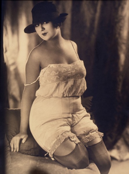 French Female Lingerie Model, circa 1915