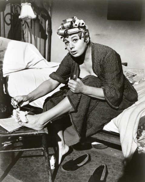 Shelley Winters on-set of the Film, A Patch of Blue, 1965