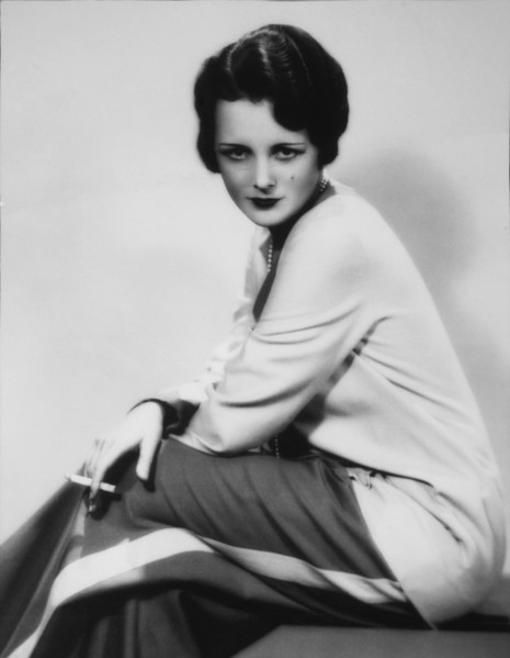 Mary Astor Smoking Cigarette, Studio Portrait, 1920's