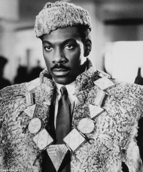 Eddie Murphy, On-Set of the Film, "Coming to America", 1988