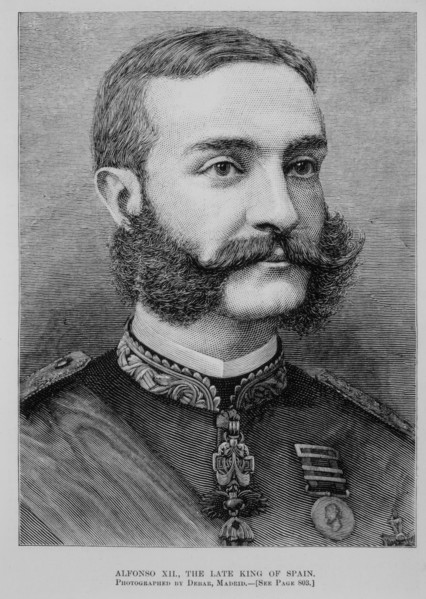 Alfonso XII, King of Spain, Portrait, Harper's Weekly, Illustration, 1885