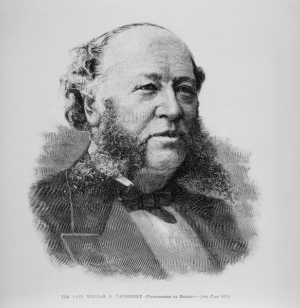 William Henry Vanderbilt, Portrait, Harper's Weekly, Illustration, 1885