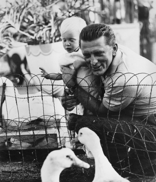Kirk Douglas on-set of the Film, "Strangers When We Meet", 1960