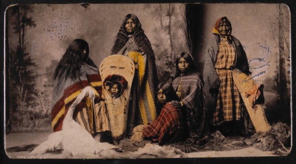 Ute Women and Children, Portrait, 1888