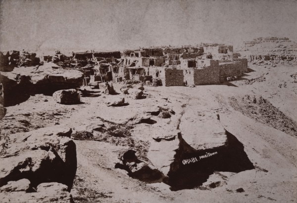 Oraibi, Hopi Village on Third Mesa, Arizona, USA, circa 1890