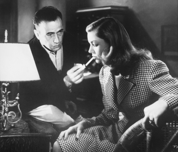 Lauren Bacall and Humphrey Bogart, on-set of the Film, "To Have and Have Not", 1944