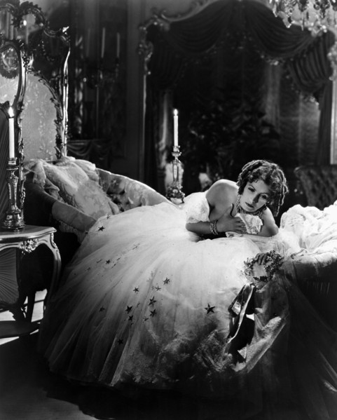 Greta Garbo, on-set of the Film, "Camille" directed by George Cukor, 1936
