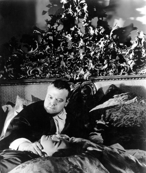 Orson Welles and Romy Schneider, on-set of the Film, "The Trial" Directed by Orson Welles, 1962