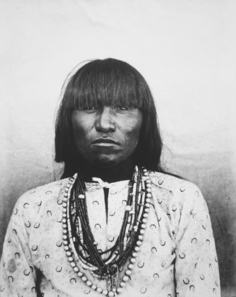 Hopi Man, Portrait, Supawlavi, Arizona, USA, circa 1900