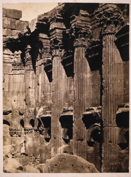 Temple of Baachus, Baalbek, Lebanon, circa 1880