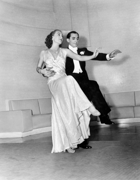 Joan Crawford, Tony De Marco, on-set of the Film, "The Shining Hour", 1938