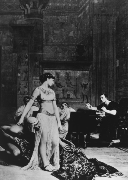 Cleopatra and Julius Caesar, from a Painting by Jean-Leon Gerome, 1866