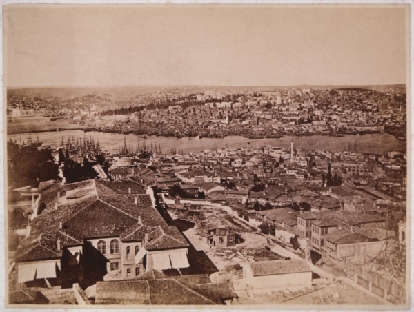 Buildings Along the Bosphorus, Constantinople (Istanbul), Turkey, circa 1880