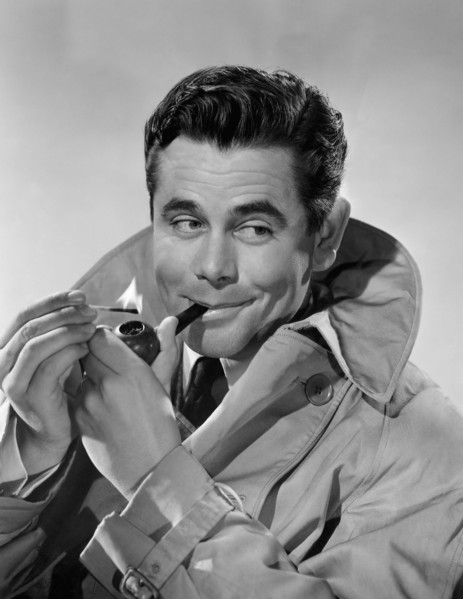 Glenn Ford, Publicity Portrait, on-set of the Film, "Gallant Journey", 1946
