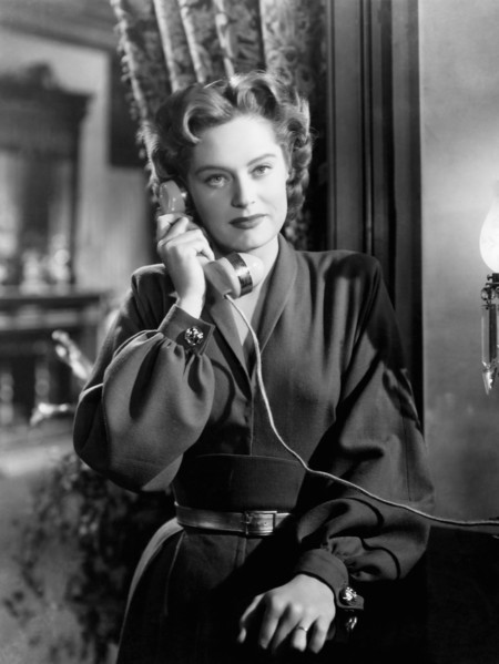 Alexis Smith, on-set of the Film, "Any Number Can Play", 1949
