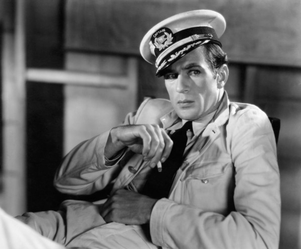 Gary Cooper, on-set of the Film, "His Woman", 1931