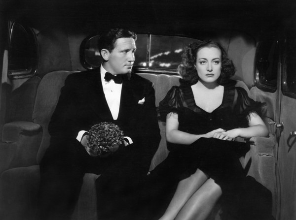 Spencer Tracy, Joan Crawford, on-set of the Film, "Mannequin", 1937