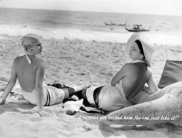 Lilyan Tashman, Kay Francis, on-set of the Film, "The Marriage Playground", 1929