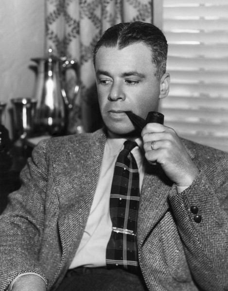 Walter Wanger (1894-1968), American Film Producer, Portrait Smoking Pipe, circa 1930's