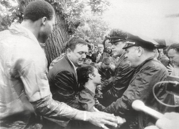 Vietnam War Protesters Being Removed by Police Near Supreme Court Building, Washington, D.C., USA, 1968