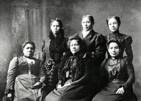 Six African-American Women, Portrat, circa 1900, from the Film, "The Emerging Woman" Produced by the Women's Film Project, Inc