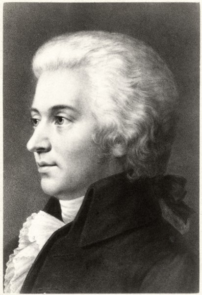 Wolfgang Amadeus Mozart (1756 –1791), Composer during Classical Era, Portrait, Cabinet Card