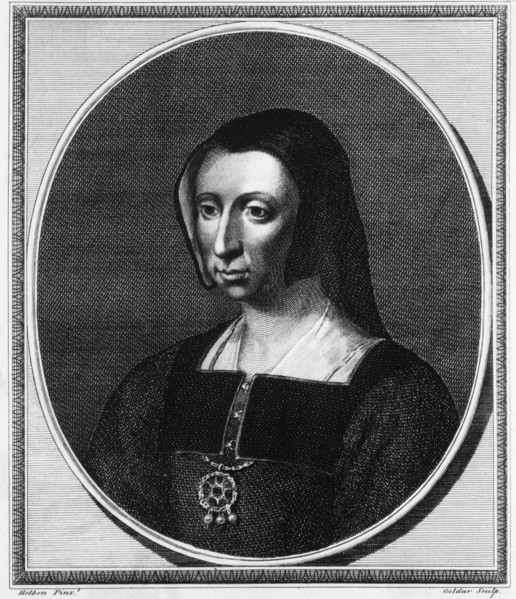 Katherine of Aragon (1485-1536), First Queen Consort of King Henry VIII, Portrait, Engraving, 1784
