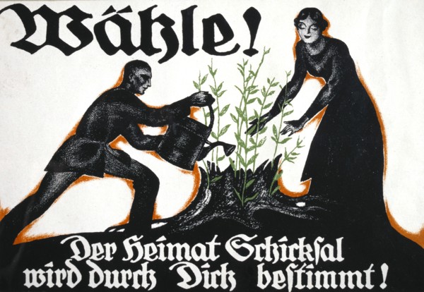 Election Poster, "Vote! The Destiny of the Homeland Will be Decided by You", Germany, 1295