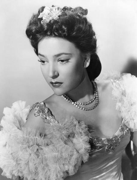June Duprez, on-set of the Film, "The Four Feathers", 1939