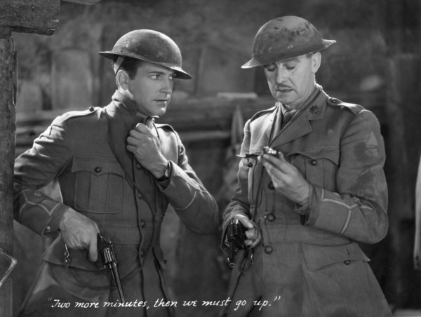 David Manners, Ian Maclaren, on-set of the Film, "Journey's End", 1930