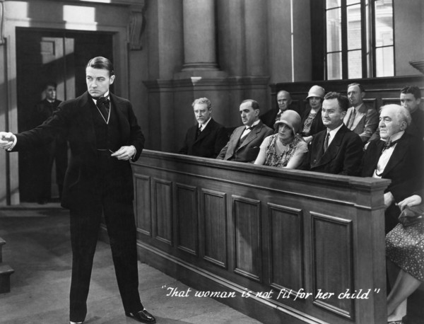 Clive Brook, (left), on-set of the Film, "The Laughing Lady", 1929