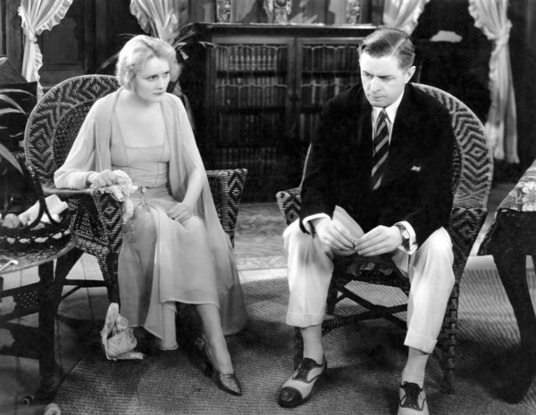 Jeanne Eagels, Reginald Owen, on-set of the Film, "The Letter", 1929