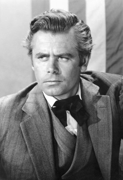 Glenn Ford, on-set of the Film, "The Man From Colorado", 1948