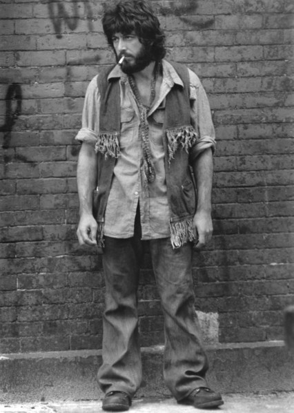 Al Pacino, on-set of the Film "Serpico", 1973