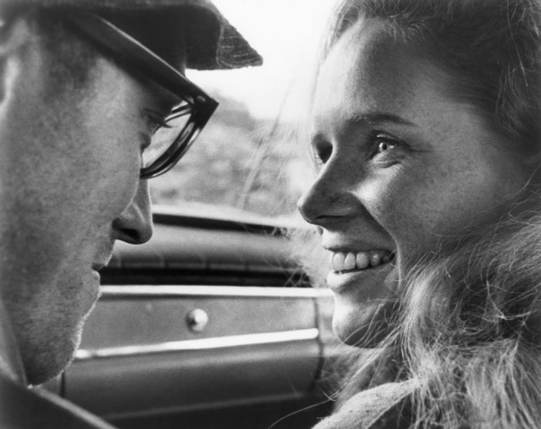 Max Von Sydow, Liv Ullmann, on-set of the Film "Shame" (aka Skammen), 1968