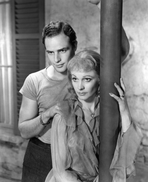 Marlon Brando, Vivien Leigh, on-set of the Film "A Streetcar Named Desire", 1951